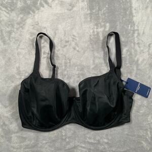 Fantasie Smoothing Bra Womens 36GG Black Underwire Supportive Adjustable New